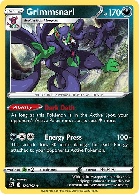 Grimmsnarl 125/192 card from Deck Exclusives