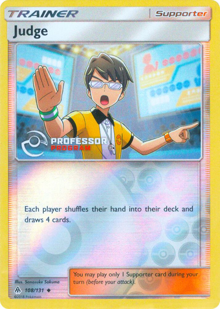 Judge (2019) 108/131 card from Professor Program Promos