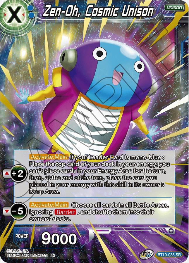 Zen-Oh, Cosmic Unison BT10-035 card from Rise of the Unison Warrior
