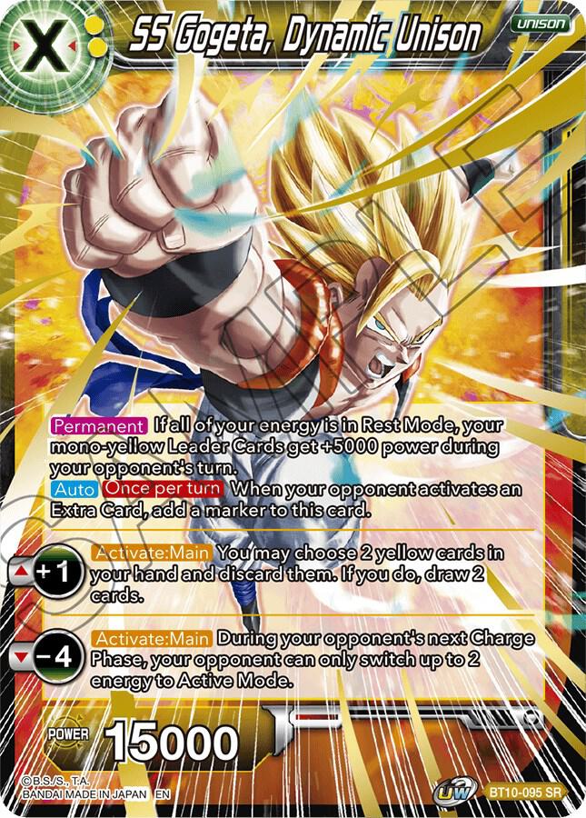 SS Gogeta, Dynamic Unison BT10-095 card from Rise of the Unison Warrior