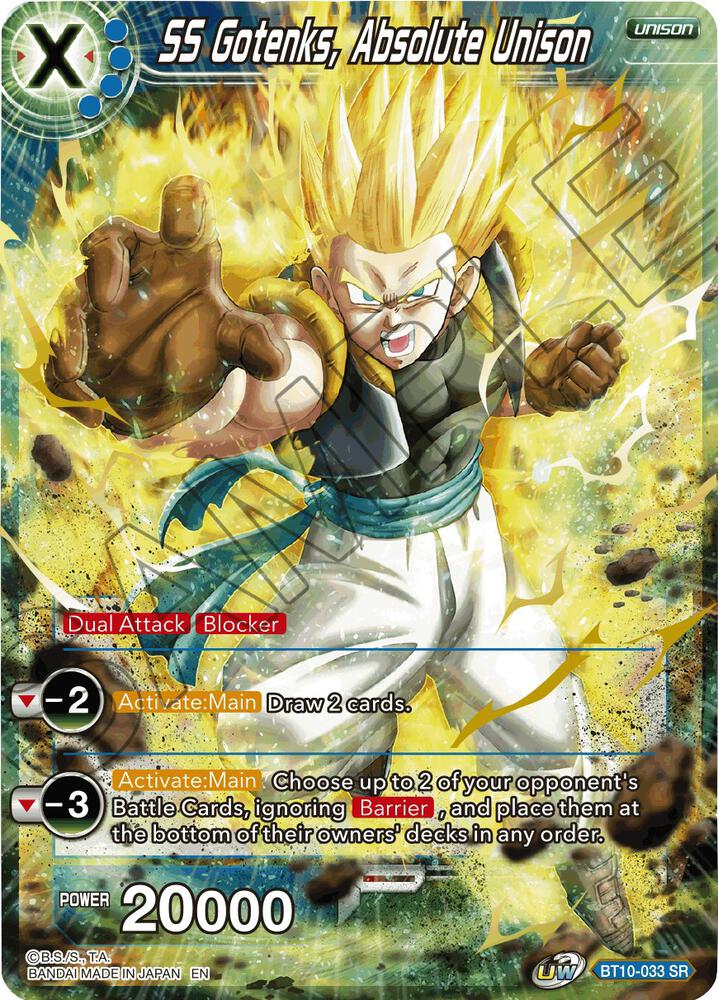 SS Gotenks, Absolute Unison BT10-033 card from Rise of the Unison Warrior