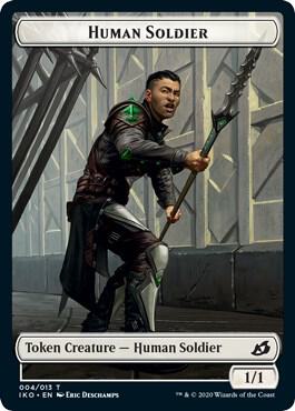 Human Soldier Token 4 card from Ikoria: Lair of Behemoths