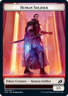Human Soldier Token 5 card from Ikoria: Lair of Behemoths