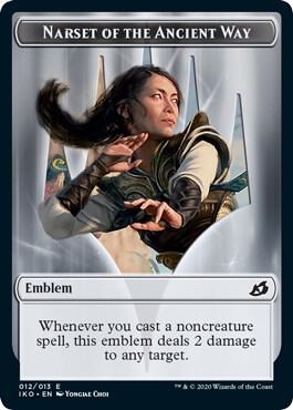 Emblem - Narset of the Ancient Way 12 card from Ikoria: Lair of Behemoths