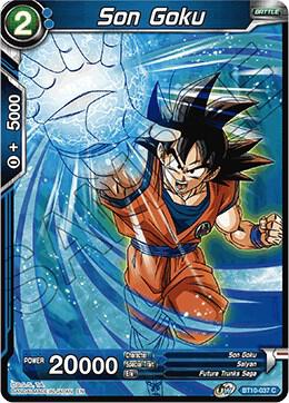 Son Goku BT10-037 card from Rise of the Unison Warrior