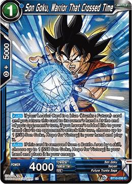 Son Goku, Warrior That Crossed Time BT10-038 card from Rise of the Unison Warrior