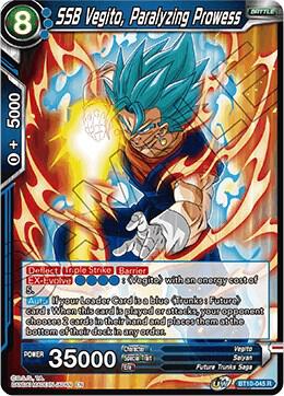 SSB Vegito, Paralyzing Prowess BT10-045 card from Rise of the Unison Warrior