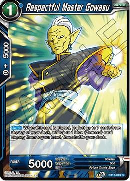 Respectful Master Gowasu BT10-049 card from Rise of the Unison Warrior