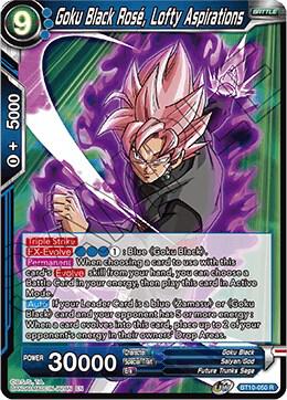 Goku Black Rose, Lofty Aspirations BT10-050 card from Rise of the Unison Warrior