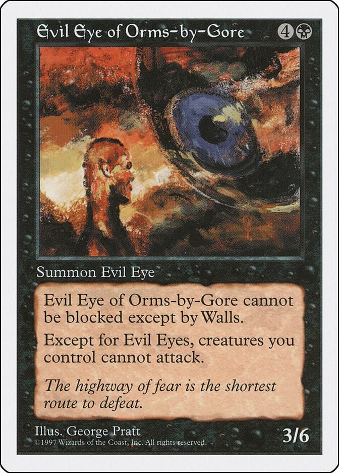 Evil Eye of Orms-by-Gore card from Fifth Edition