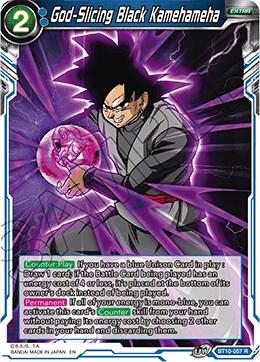 God-Slicing Black Kamehameha BT10-057 card from Rise of the Unison Warrior