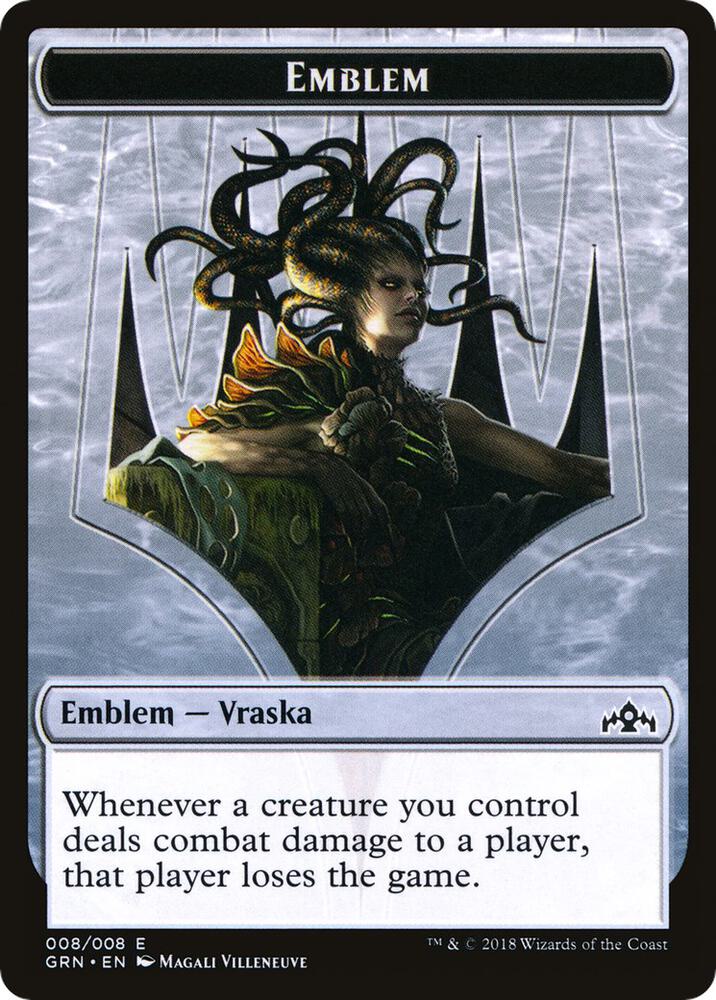 Emblem - Vraska // Human Double-Sided Token (Challenger 2020) 8 // 2 card from Unique and Miscellaneous Promos
