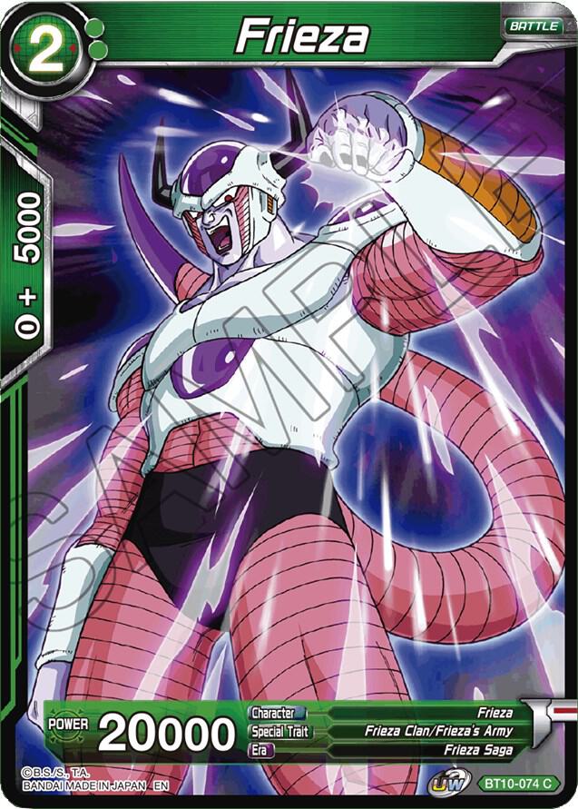 Frieza BT10-074 card from Rise of the Unison Warrior