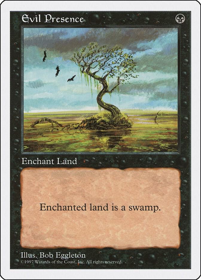 Evil Presence card from Fifth Edition