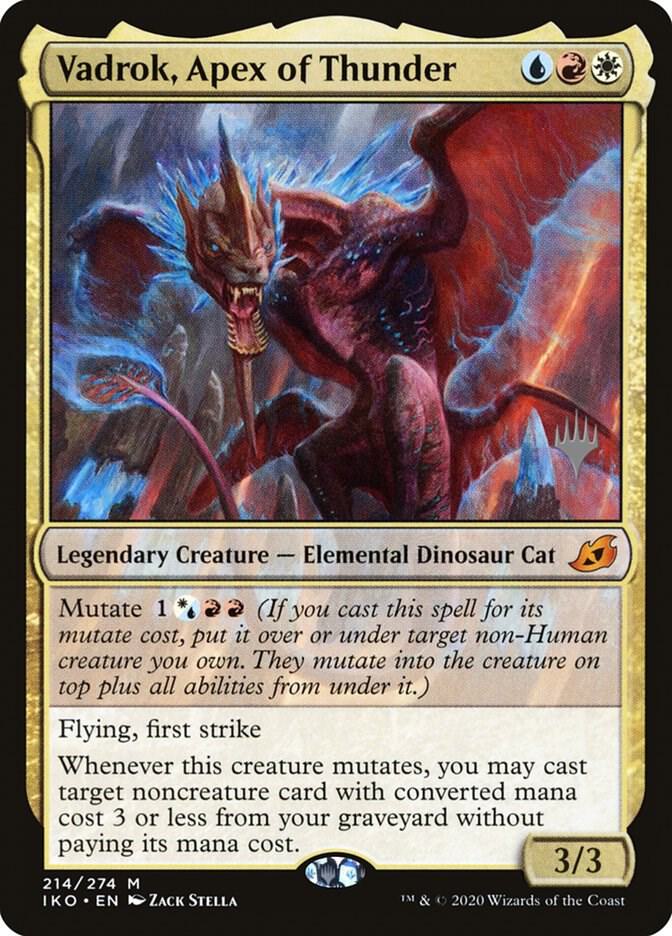 Vadrok, Apex of Thunder 214 card from Promo Pack: Ikoria