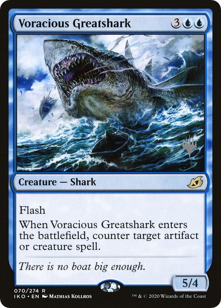 Voracious Greatshark 70 card from Promo Pack: Ikoria