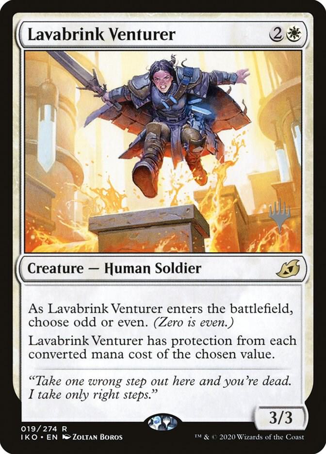 Lavabrink Venturer 19 card from Promo Pack: Ikoria