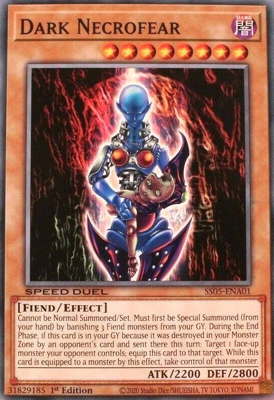 Dark Necrofear SS05-ENA01 card from Speed Duel Decks: Twisted Nightmares