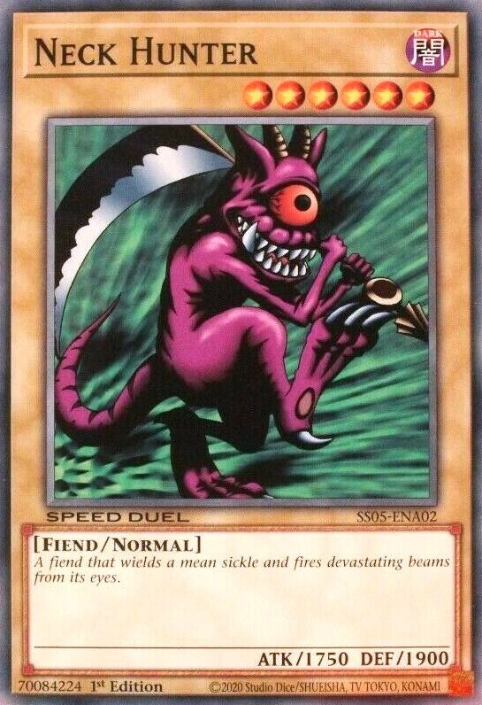 Neck Hunter SS05-ENA02 card from Speed Duel Decks: Twisted Nightmares