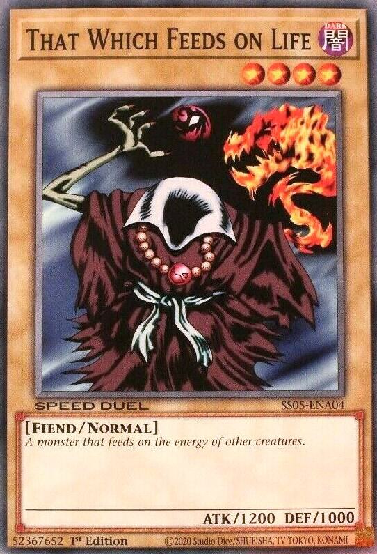 That Which Feeds on Life SS05-ENA04 card from Speed Duel Decks: Twisted Nightmares