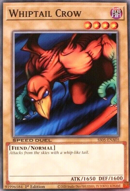Whiptail Crow SS05-ENA05 card from Speed Duel Decks: Twisted Nightmares