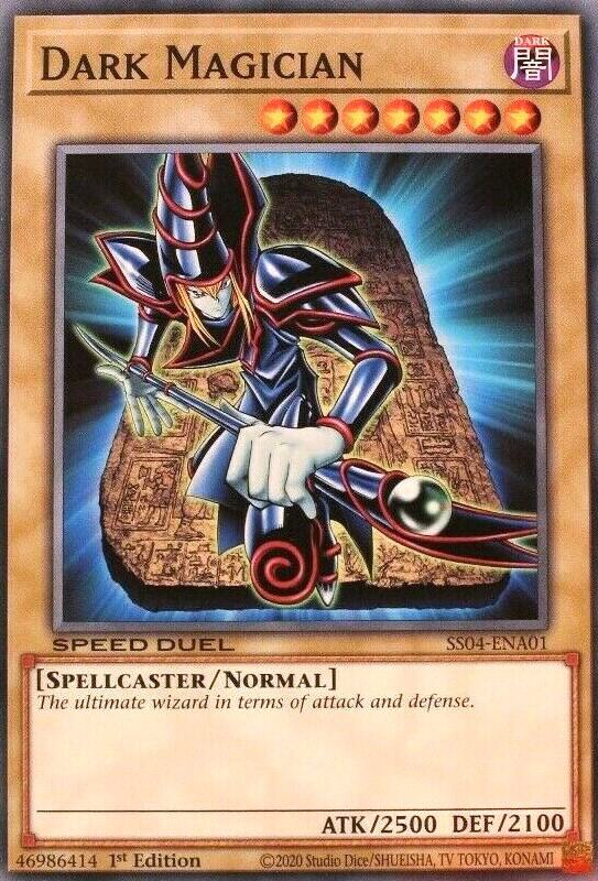 Dark Magician SS04-ENA01 card from Speed Duel Decks: Match of the Millennium