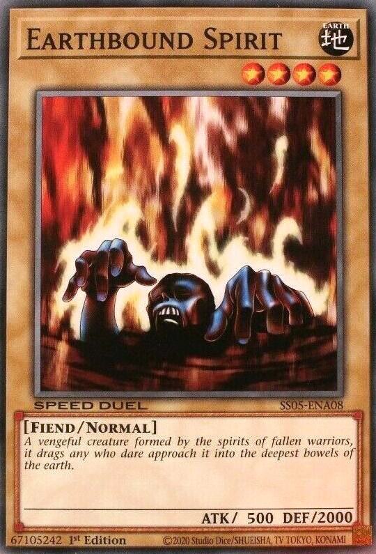 Earthbound Spirit SS05-ENA08 card from Speed Duel Decks: Twisted Nightmares