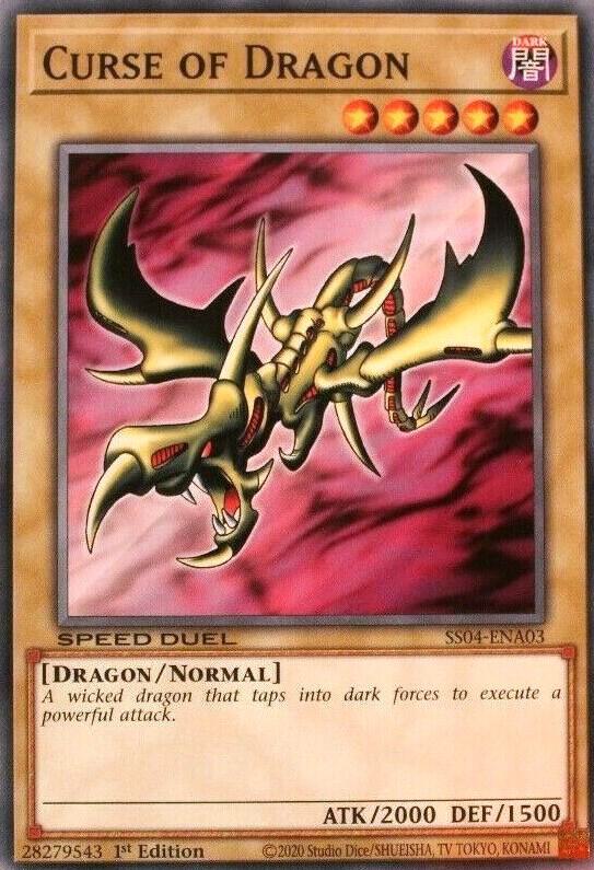 Curse of Dragon SS04-ENA03 card from Speed Duel Decks: Match of the Millennium