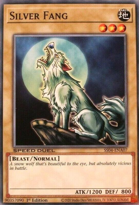 Silver Fang SS04-ENA07 card from Speed Duel Decks: Match of the Millennium