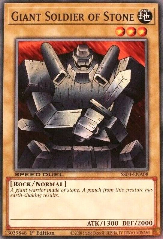 Giant Soldier of Stone SS04-ENA08 card from Speed Duel Decks: Match of the Millennium