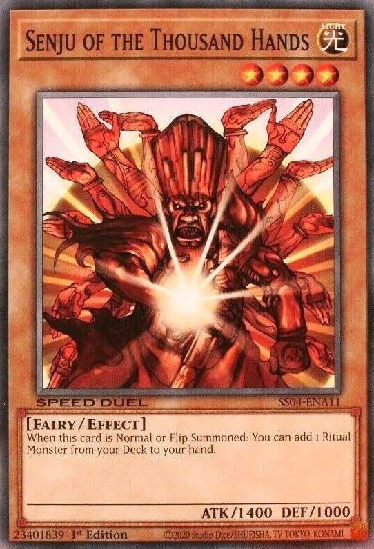 Senju of the Thousand Hands SS04-ENA11 card from Speed Duel Decks: Match of the Millennium