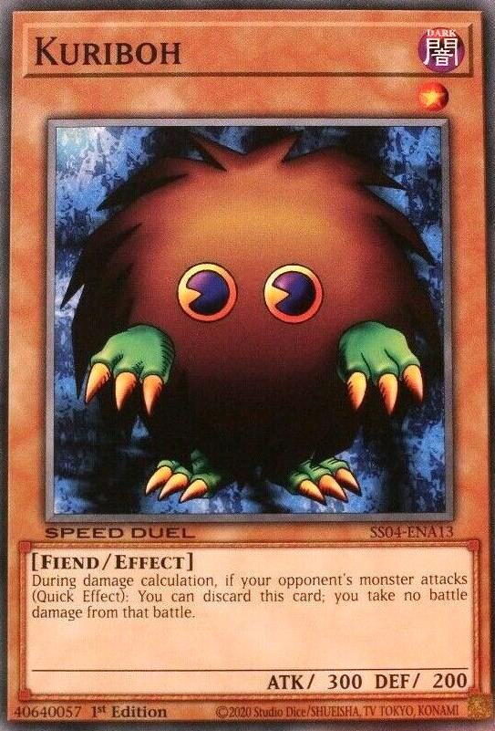 Kuriboh SS04-ENA13 card from Speed Duel Decks: Match of the Millennium