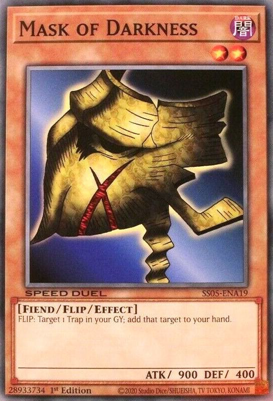 Mask of Darkness SS05-ENA19 card from Speed Duel Decks: Twisted Nightmares