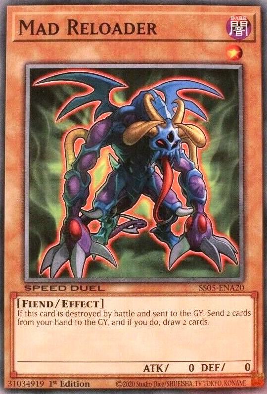 Mad Reloader SS05-ENA20 card from Speed Duel Decks: Twisted Nightmares