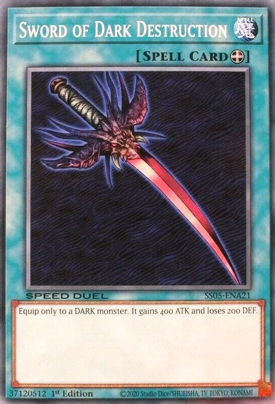 Sword of Dark Destruction SS05-ENA21 card from Speed Duel Decks: Twisted Nightmares