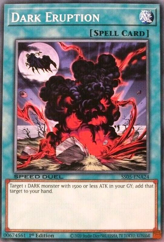 Dark Eruption SS05-ENA24 card from Speed Duel Decks: Twisted Nightmares