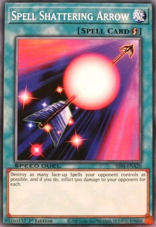 Spell Shattering Arrow SS04-ENA20 card from Speed Duel Decks: Match of the Millennium