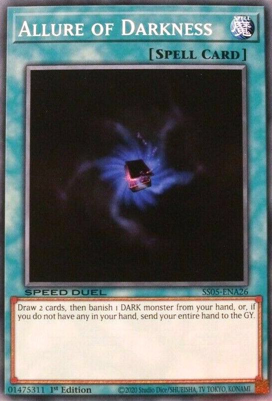 Allure of Darkness SS05-ENA26 card from Speed Duel Decks: Twisted Nightmares