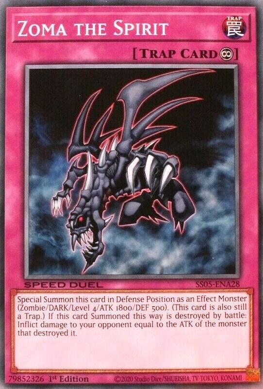 Zoma the Spirit SS05-ENA28 card from Speed Duel Decks: Twisted Nightmares