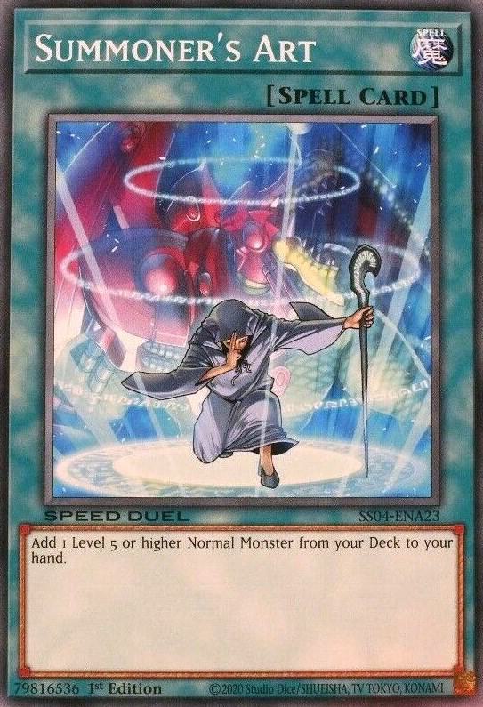 Summoner's Art SS04-ENA23 card from Speed Duel Decks: Match of the Millennium