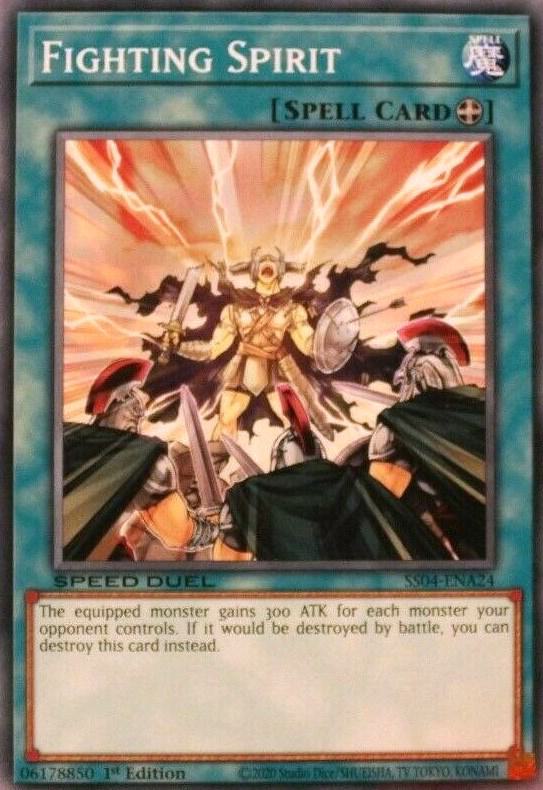 Fighting Spirit SS04-ENA24 card from Speed Duel Decks: Match of the Millennium