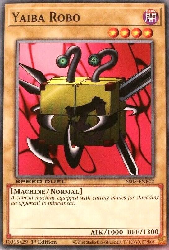 Yaiba Robo SS05-ENB02 card from Speed Duel Decks: Twisted Nightmares