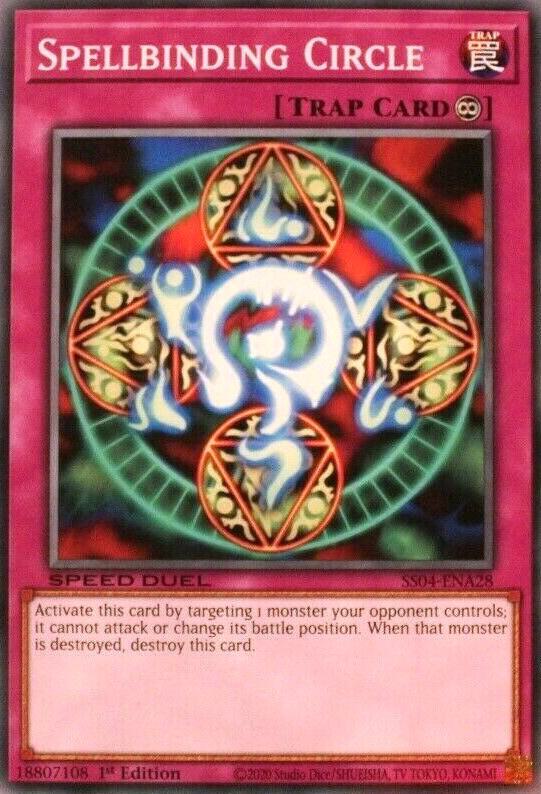 Spellbinding Circle SS04-ENA28 card from Speed Duel Decks: Match of the Millennium