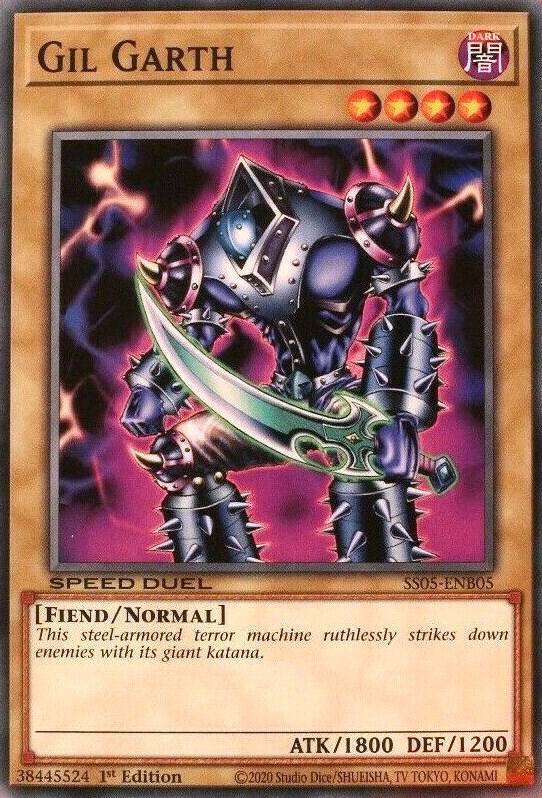 Gil Garth SS05-ENB05 card from Speed Duel Decks: Twisted Nightmares