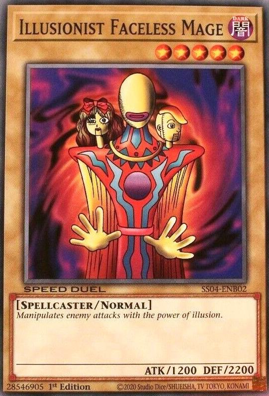 Illusionist Faceless Mage SS04-ENB02 card from Speed Duel Decks: Match of the Millennium