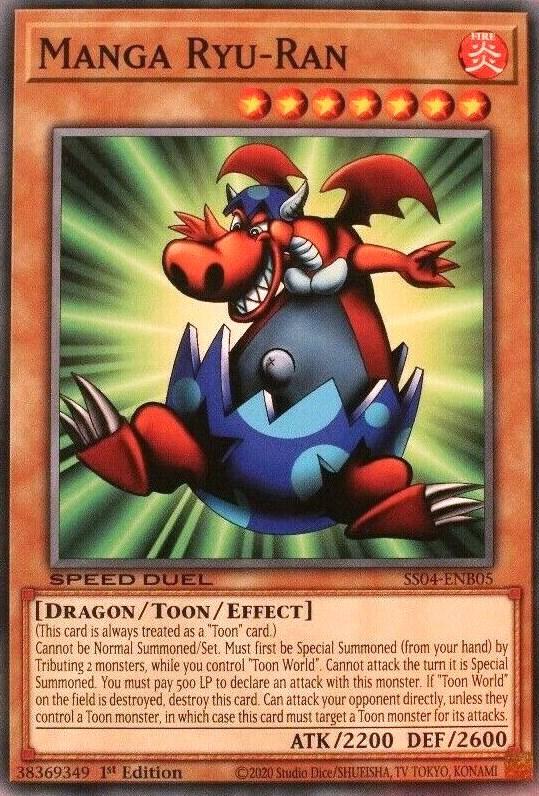 Manga Ryu-Ran SS04-ENB05 card from Speed Duel Decks: Match of the Millennium