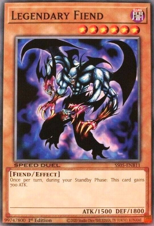 Legendary Fiend SS05-ENB11 card from Speed Duel Decks: Twisted Nightmares