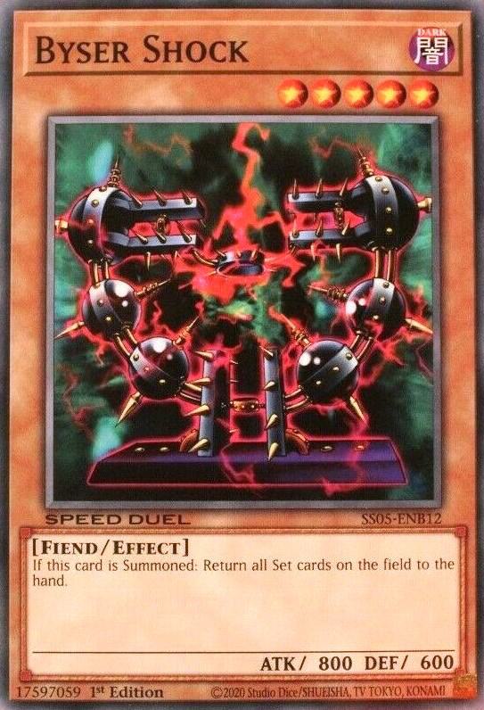 Byser Shock SS05-ENB12 card from Speed Duel Decks: Twisted Nightmares