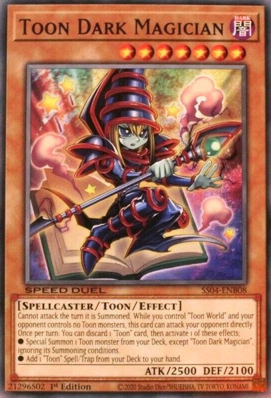 Toon Dark Magician SS04-ENB08 card from Speed Duel Decks: Match of the Millennium
