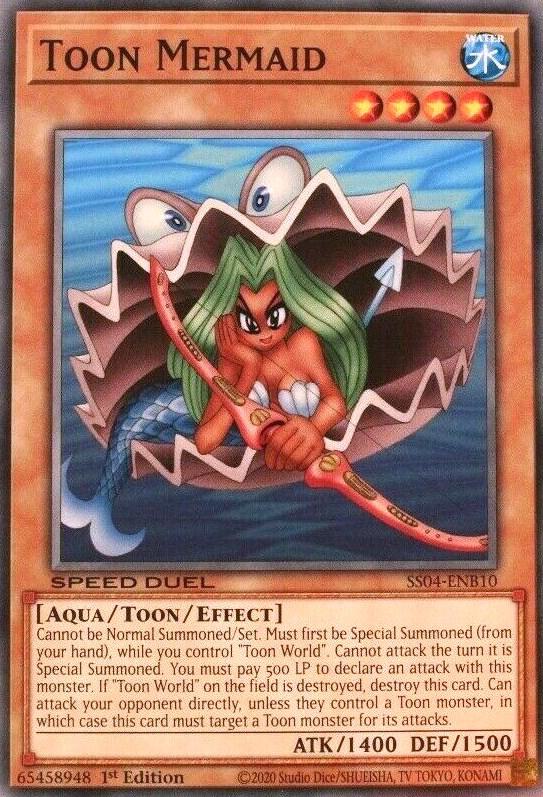 Toon Mermaid SS04-ENB10 card from Speed Duel Decks: Match of the Millennium